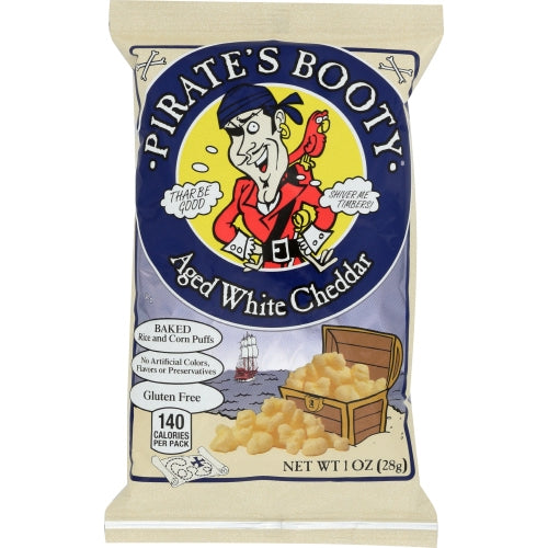 Pirate Brands, Pirate Bty Wht Chdr, Case of 24 X 1 Oz