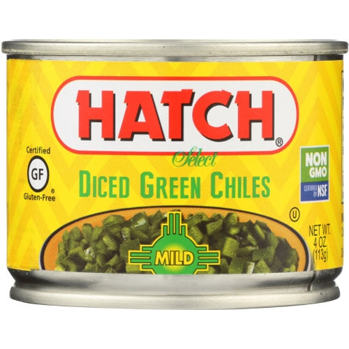 Hatch Chili, Select Diced Green Chiles Mild, 4 Oz(Case Of 24)