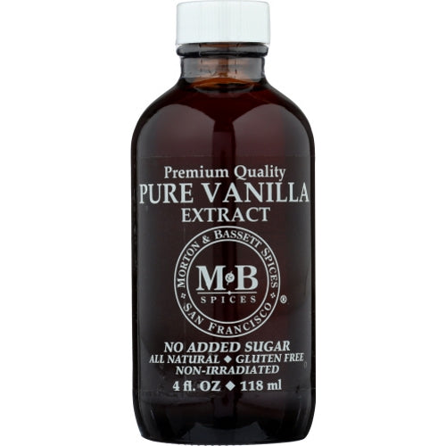 Morton & Bassett, Extract Vanilla Pure Sf, 4 Oz(Case Of 3)