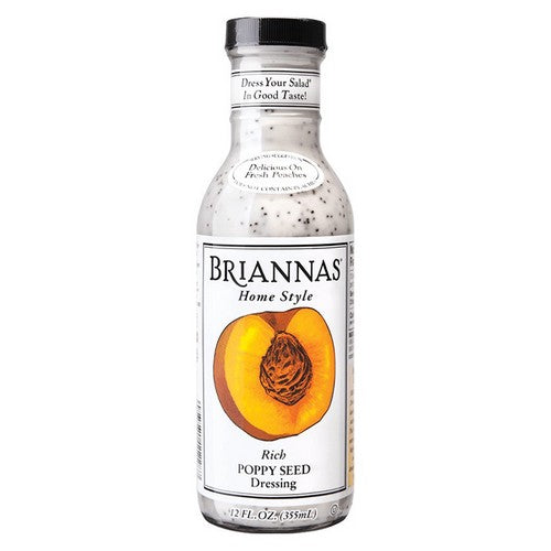 Briannas, Home Style Dressing Rich Poppy Seed, 12 Oz(Case Of 6)