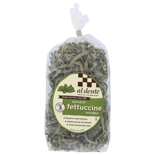 Al Dente, Pasta Fttccne Spinach, Case of 6 X 12 Oz