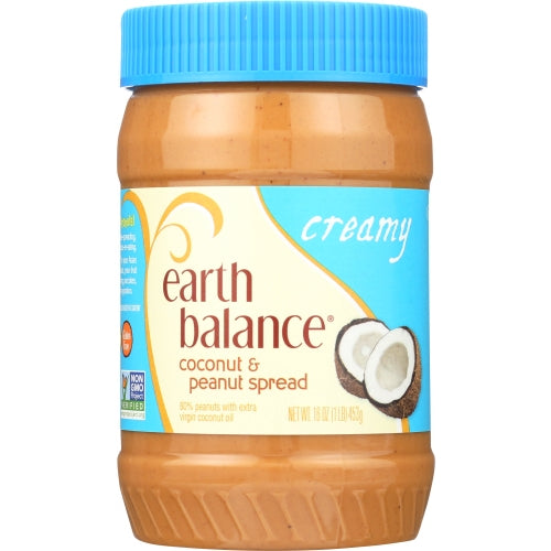 Earth Balance, Peanut Bttr Crmy Ccnut, Case of 12 X 16 Oz