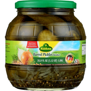 Kuhne, Pickle Barrel, Case of 6 X 35.9 Oz