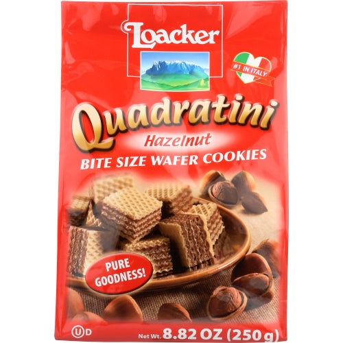 Loacker, Hazelnut Quadratini, 8.82 Oz(Case Of 6)