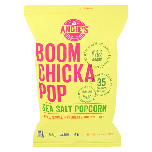 Angie's, Boomchickapop Sea Salt Popcorn, 4.8 Oz(Case Of 12)