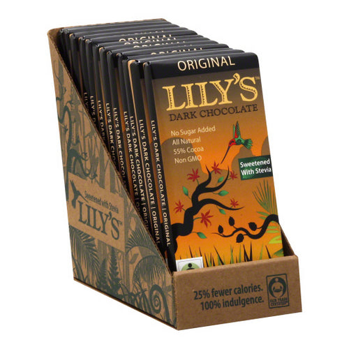 Lily's, Dark Chocolate With Stevia Original, 3 Oz(Case Of 12)