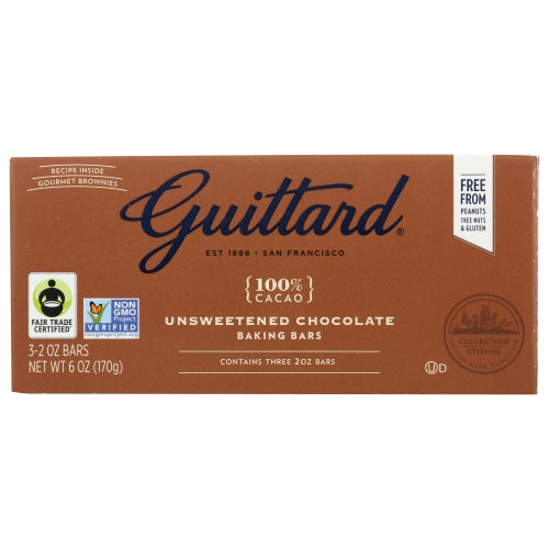 Guittard, Choc 100% Unswtnd, 6 Oz