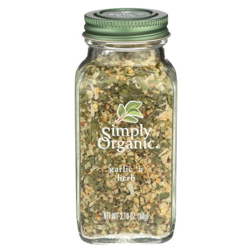 Simply Organic, Btl Garlc & Herb Org, 3.1 Oz(Case Of 6)