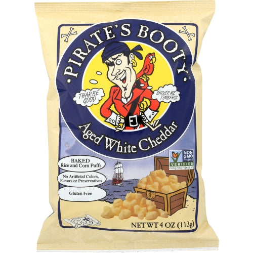 Pirate's Booty, Aged White Cheddar, 4 Oz(Case Of 12)