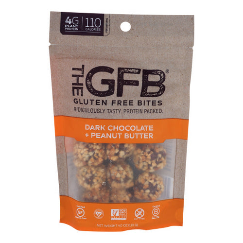 The Gfb, Bites Drk Choco Pbtr, 4 Oz(Case Of 6)