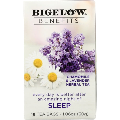 Bigelow, Sleep Chamomile And Lavender Herbal Tea, 1.06 Oz