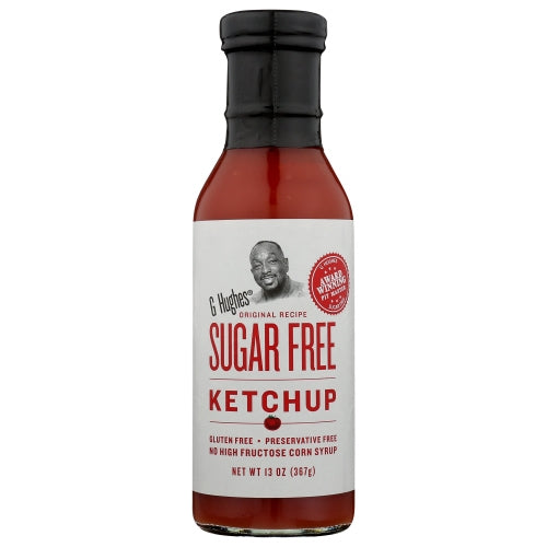 G Hughes, Ketchup Sugar Free, 13 Oz(Case Of 6)