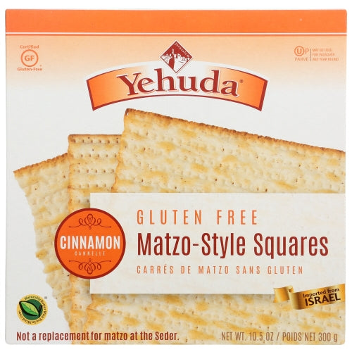 Yehuda, Matzi Squares Cinamn Gf, 10.5 Oz(Case Of 12)