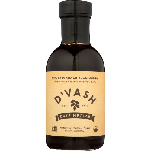 Dvash Organics, Organics Nectar Date Organic, 16.6 Oz(Case Of 12)