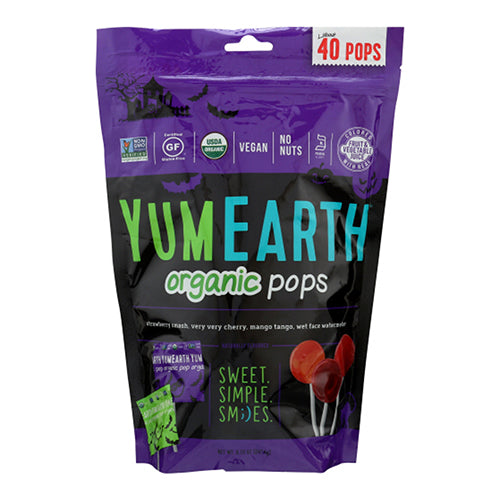 YumEarth, Lolli Pop Fruit Halloween, 8.7 Oz(Case Of 18)