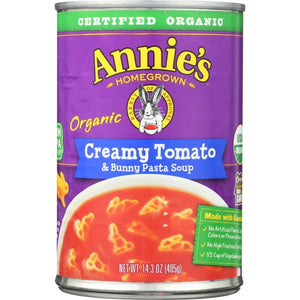 Annie's Homegrown, Organic Creamy Tomato Soup with Bunny Pasta, 14 Oz(Case Of 8)