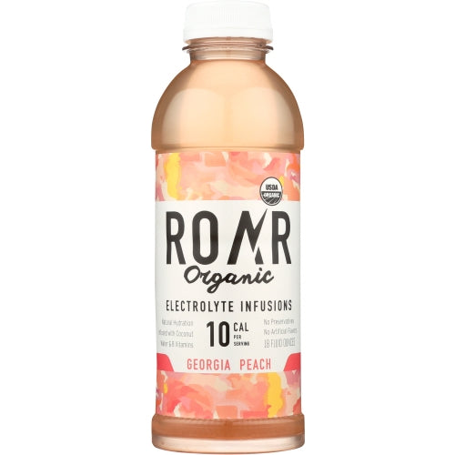 Roar Beverages, Bev Georgia Peach, Case of 12 X 18 Oz