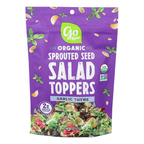 Go Raw, Go Raw Salad Topper Garlic Thyme Sprouted, 4 Oz(Case of 6)