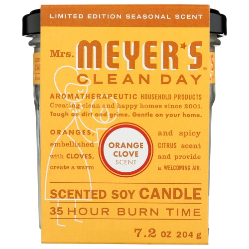 Mrs. Meyer's, Candle Orange Clove, 7.2 Oz(Case Of 6)