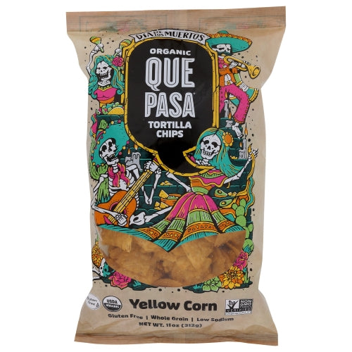 Que Pasa, Chip Tortilla Day Of Dead, Case of 12 X 11 Oz