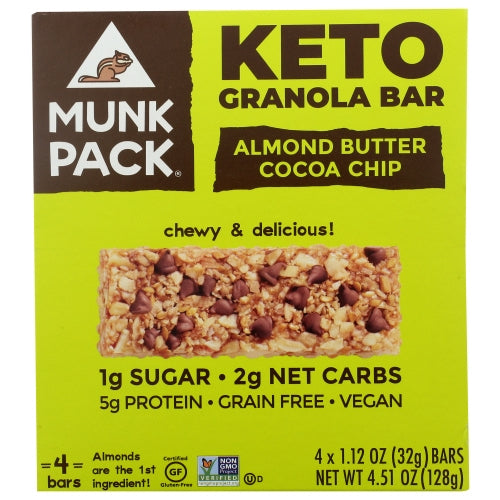 Munk Pack, Bar Grnla Almd Btr Cchp 4, 4.51 Oz(Case Of 6)