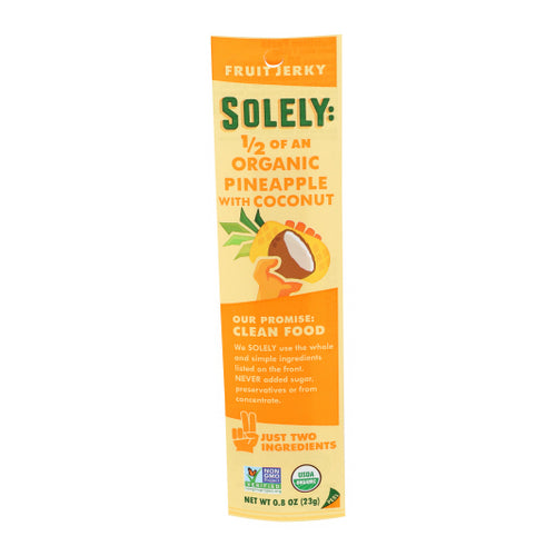 Solely, Fruit Jerky Pineapple Coconut, 0.8 Oz(Case Of 12)