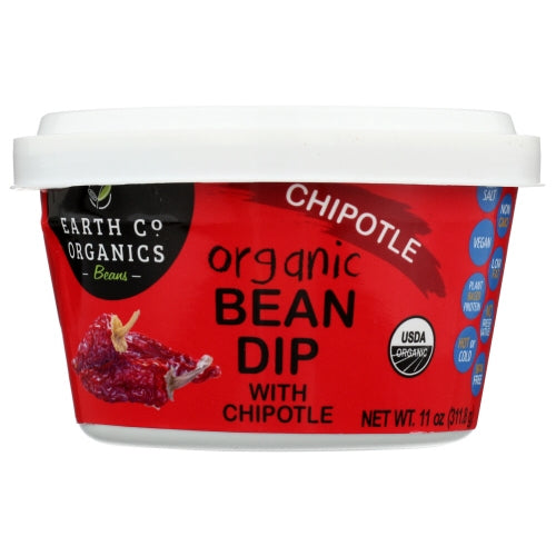 Earth Co Organics Beans, Dip Bean Chipotle, Case of 6 X 11 Oz