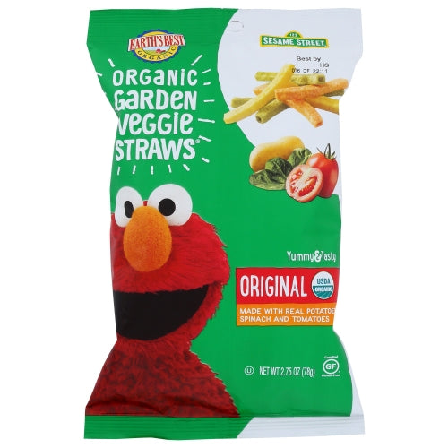 Earth's Best, Straw Veggie Sesme Street, 2.75 Oz(Case Of 6)