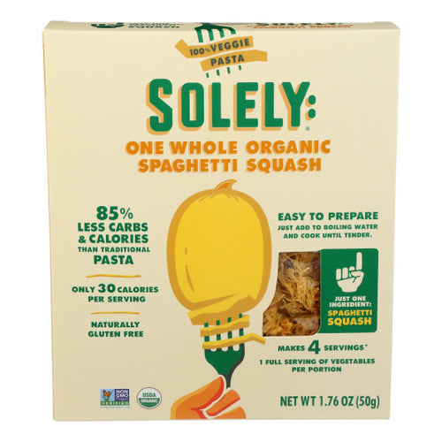 Solely, Pasta Spaghetti Sqush Org, 1.76 Oz(Case Of 6)