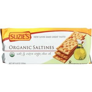 Suzies, Cracker Saltd Oovo Org, 8.8 Oz(Case Of 12)