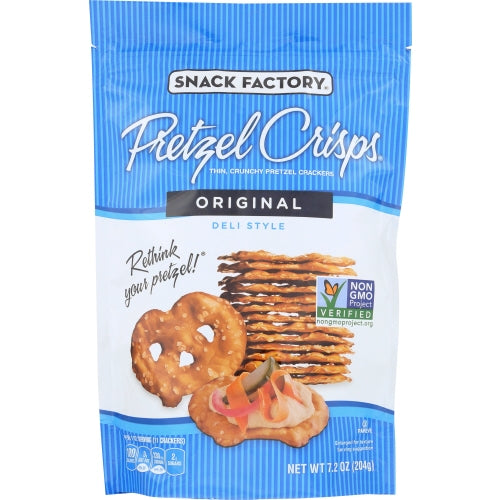 Snack Factory, Pretzel Crisp Orginial, 7.2 Oz(Case Of 12)