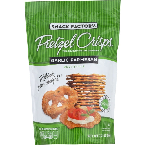 Snack Factory, Pretzel Crisp Garlic, 7.2 Oz(Case Of 12)