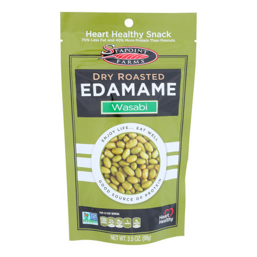 Sea Point Farms, Dry Roasted Wasabi Edamame, 3.5 Oz(Case Of 12)