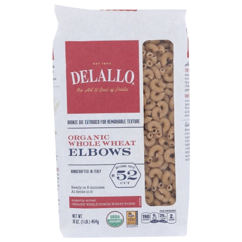 Delallo, Pasta Whlwht Elbows, Case of 16 X 16 Oz