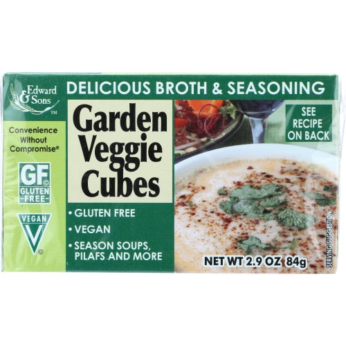 Edward And Sons, Bouillon Cube Gf Grdn Veg, 2.9 Oz(Case Of 12)