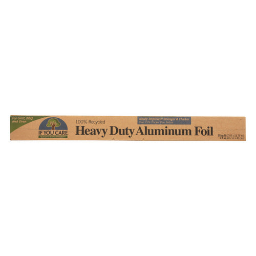 If You Care, Heavy Duty Aluminium Foil Roll Silver, 1 Each, (30 SQFT)