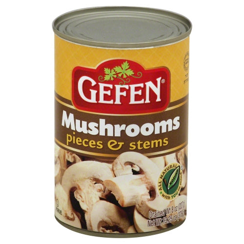 Gefen, Mushroom Pces & Stms, 8 Oz(Case of 12)