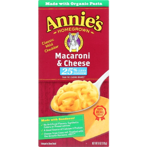 Annie's Homegrown, Mac & Chs Low Sodm, 6 Oz (Case of 12)