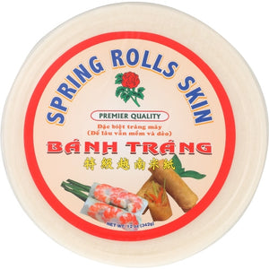 Rose Brand, Spring Roll Rice Skin, 12 Oz(Case Of 10)