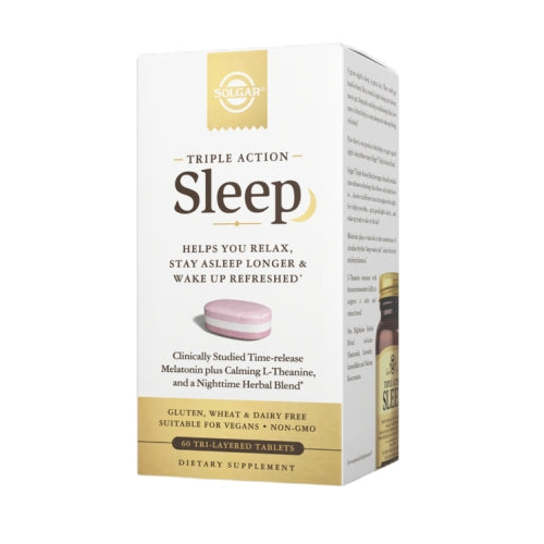 Solgar, Triple Action Sleep Tri-Layered, 60 Tabs