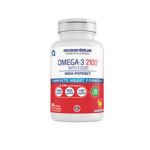 Ocean Blue, Omega-3 2100 w/ COQ10, 90 Softgels