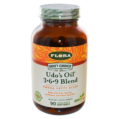 Flora, Udo's Choice Udo's Oil 3-6-9 Blend, 90 Softgels