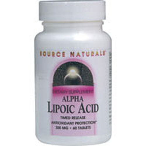 Source Naturals, Alpha Lipoic Acid, 300 MG, Timed Release 60 Tabs