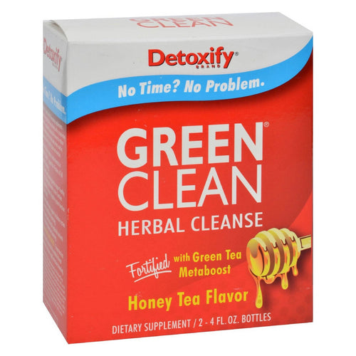 Detoxify, Green Clean Herbal Cleanse, Honey Tea 8 Flz Oz