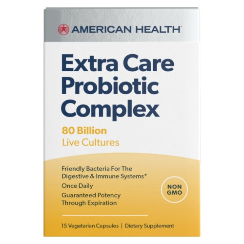 American Health, Extra Care Probiotic Complex, 15 Caps