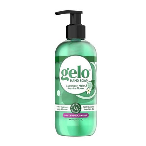 Gelo, Gel Hand  Soap Cucumber, Melon & Jasmine Flower, 10 Oz