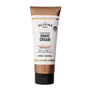 Olivina Men, Bourbon Cedar Conditioning Shave Cream, 6.5 Oz