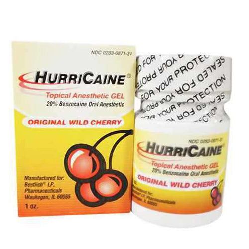 Beutlich Incorporated, HurriCaine Topical Anesthetic Gel, Original Wild Cherry 1 Oz