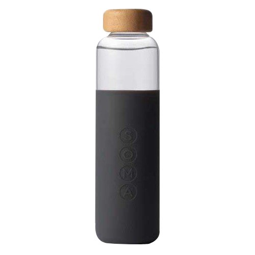 Soma, Glass Water Bottle V2 Gray, 17 Oz