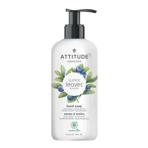 Attitude, Super Leaves Hand Soap Unscented, 16 Oz